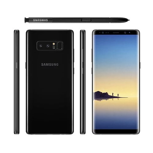 Samsung Galaxy Note 8 gris reacondicionado perfil lateral