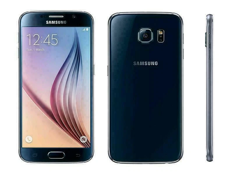Logotipo de Samsung en pantalla durante el proceso de arranque de un smartphone