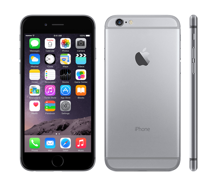 Apple iPhone 6 Gris Espacial reacondicionado vista frontal
