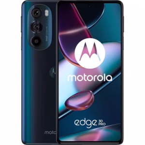 Motorola Edge 30 Pro azul reacondicionado vista frontal