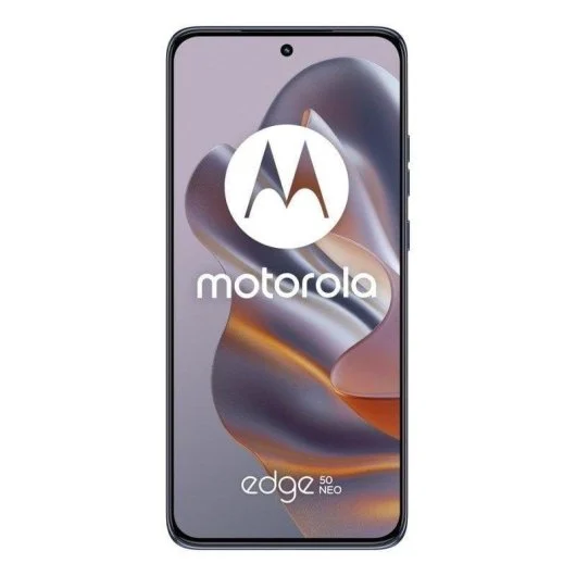 motorola edge 50 neo 5g pantone poinciana samsung calidad precio 200€ con detalle del módulo de cámara dual trasera