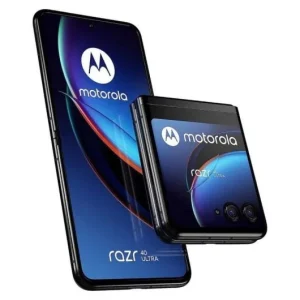 Motorola RAZR 40 Ultra Infinite Black reacondicionado vista frontal plegado
