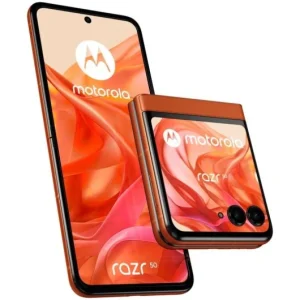 Comprar Motorola Razr 50 5G en color gris con diseño plegable y pantalla exterior interactiva grande
