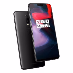 OnePlus 6 Mirror Black reacondicionado vista frontal