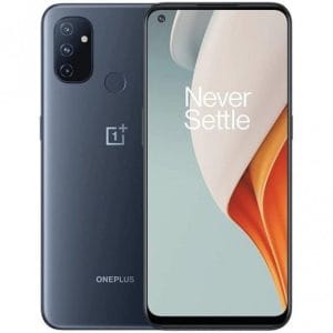OnePlus Nord N100 gris reacondicionado vista frontal