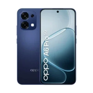 Oppo A6 Pro 5G negro reacondicionado vista frontal