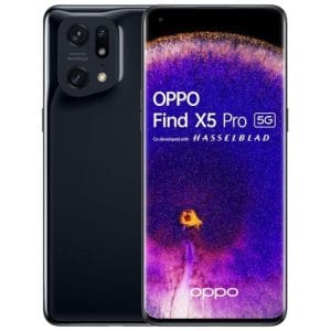 Oppo Find X5 Pro 5G negro reacondicionado vista frontal