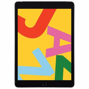 Apple iPad 7 gris espacial reacondicionado vista frontal