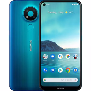 Nokia 3.4 gris reacondicionado vista frontal