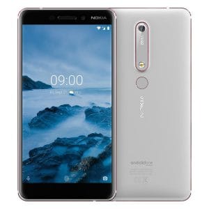 Nokia 6.1 gris reacondicionado vista frontal