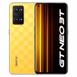 Realme GT Neo 3T 5G amarillo reacondicionado vista frontal