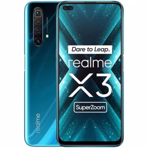 Realme X3 SuperZoom azul reacondicionado vista frontal