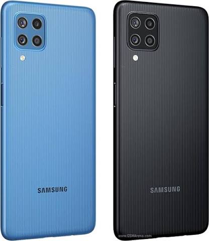 Samsung Galaxy F22 azul reacondicionado cámara trasera