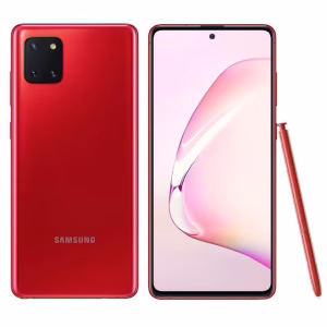 Samsung Galaxy Note 10 Lite negro reacondicionado vista frontal