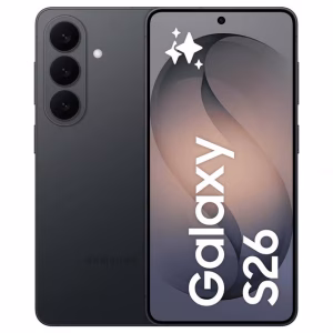 Samsung Galaxy S26 Plus 5G negro reacondicionado vista frontal