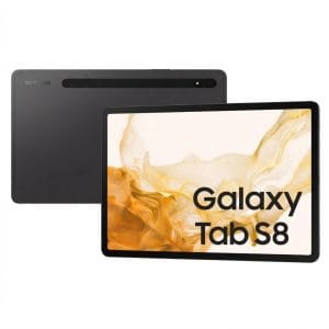 Samsung Galaxy Tab S8 5G negro reacondicionado vista frontal