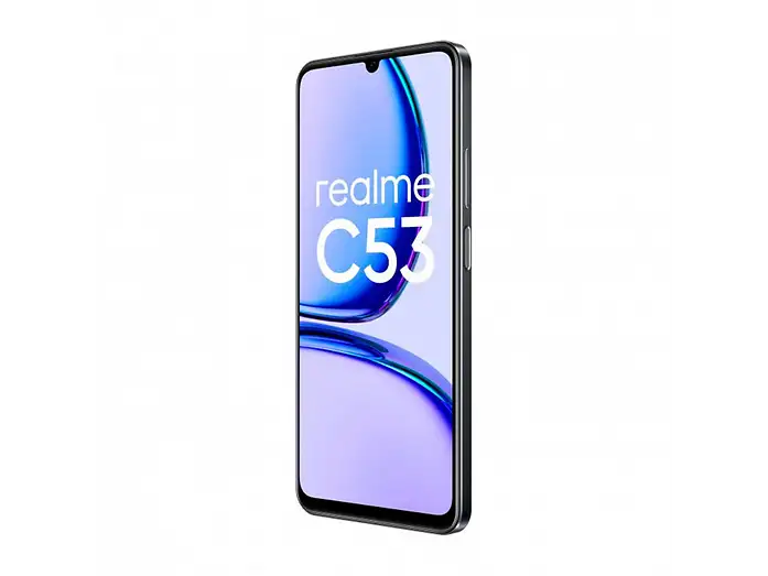 Realme C53 negro reacondicionado vista lateral