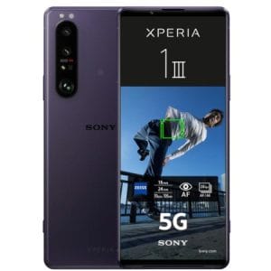 Sony Xperia 1 III 5G negro reacondicionado vista frontal