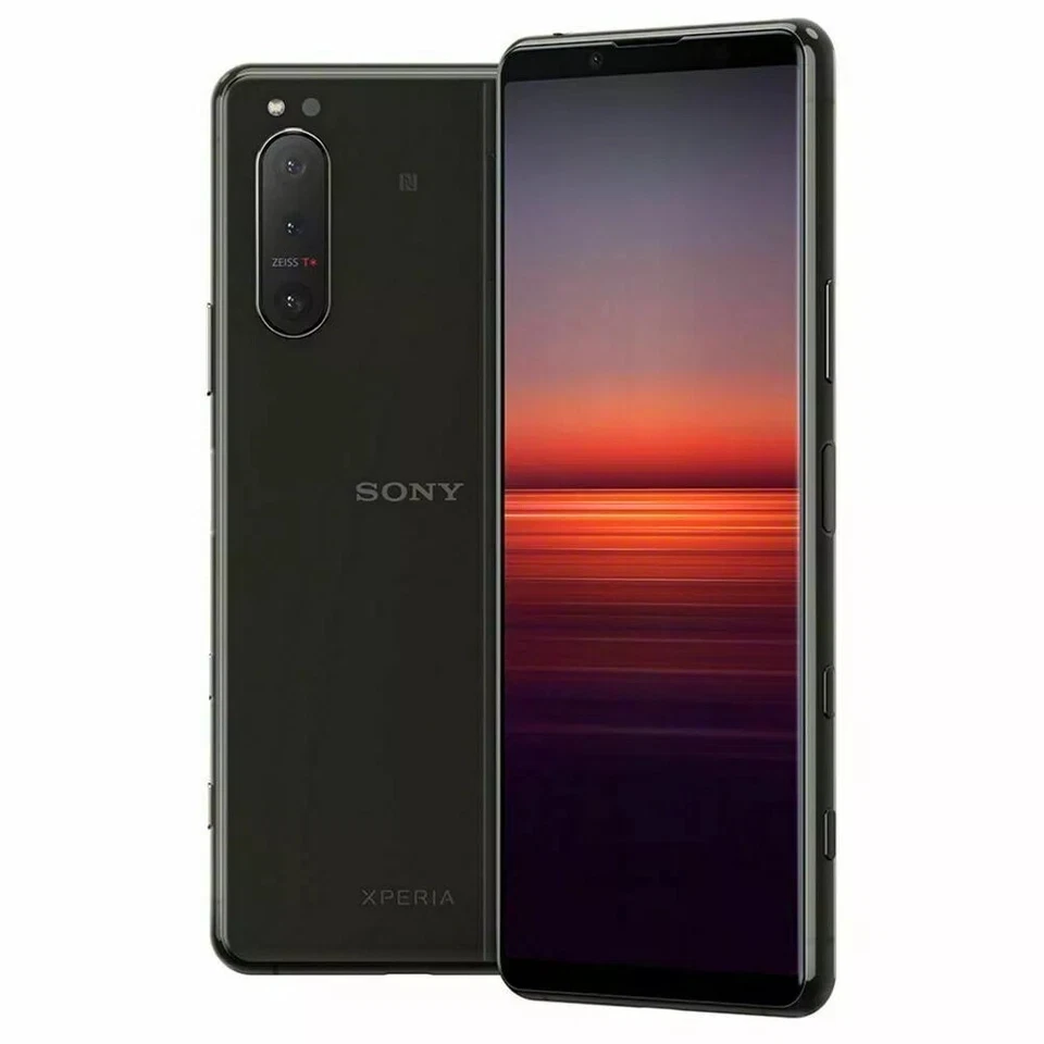 Sony Xperia 5 II 5G negro reacondicionado vista frontal