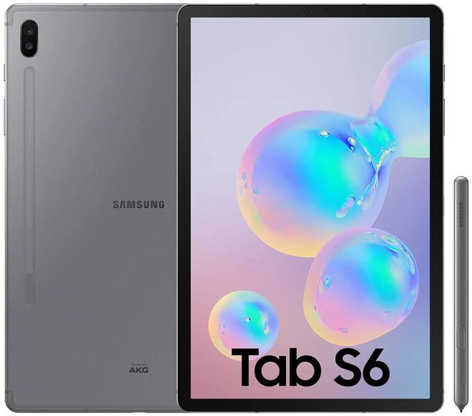 Samsung Galaxy Tab S6 LTE negro reacondicionado vista frontal