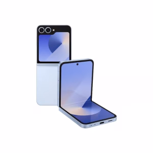 Samsung Galaxy Z Flip6 5G gris reacondicionado frontal abierto