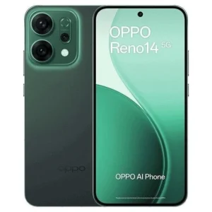Oppo Reno14 5G negro reacondicionado vista frontal
