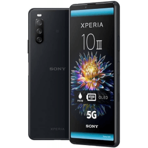 Sony Xperia 10 III 5G negro reacondicionado vista frontal