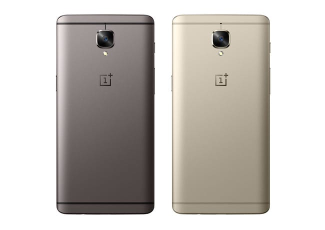 OnePlus 3T Gunmetal reacondicionado vista trasera
