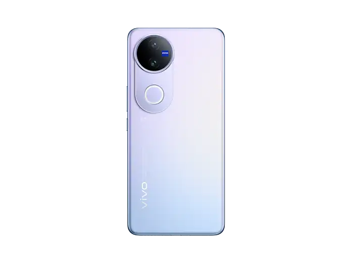 Vivo V50 5G plateado reacondicionado lateral