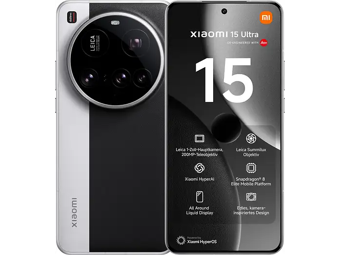 Xiaomi 15 Ultra 5G negro reacondicionado vista frontal