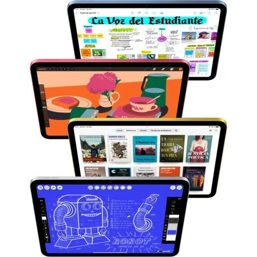 Apple iPad 11" 11th Gen (2025) WiFi + 5G oro rosa reacondicionado vista lateral