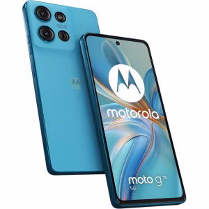 Motorola Moto G75 5G azul reacondicionado vista frontal