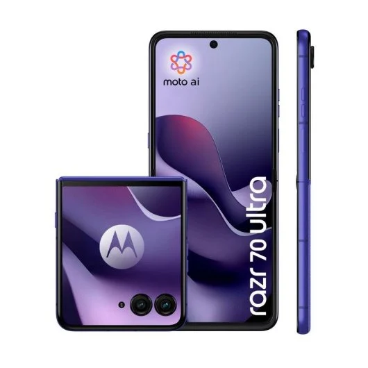 Motorola Razr 70 Ultra 5G glacier blue reacondicionado pantalla interior abierta