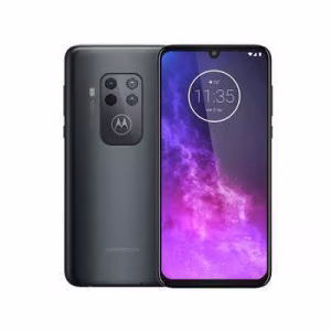 Motorola One Zoom gris reacondicionado vista frontal
