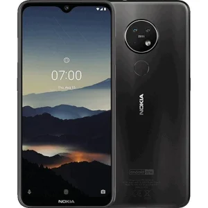 Nokia 7.2 gris reacondicionado vista frontal