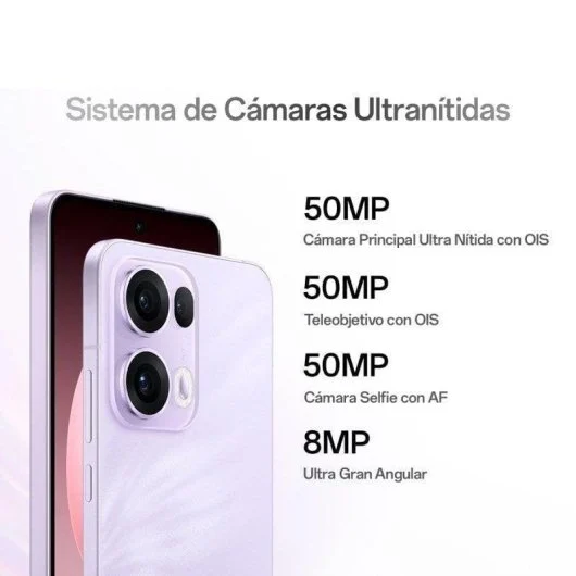 Oppo Reno13 Pro 5G midnightblack reacondicionado detalle de cámara trasera
