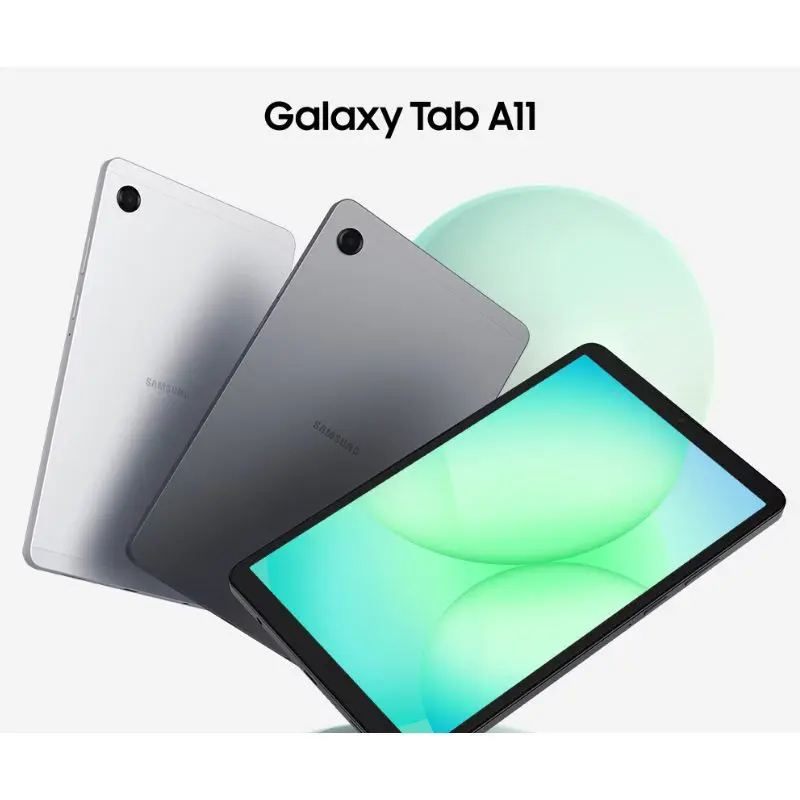 Samsung Galaxy Tab A11 + 4G dark graphite reacondicionado detalle trasero